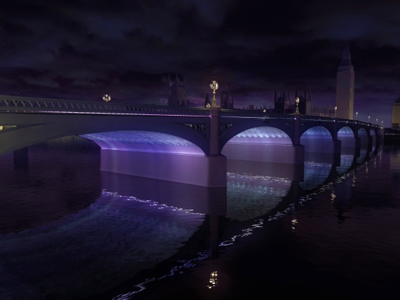 Определены победители конкурса световых инсталляций на мостах Темзы