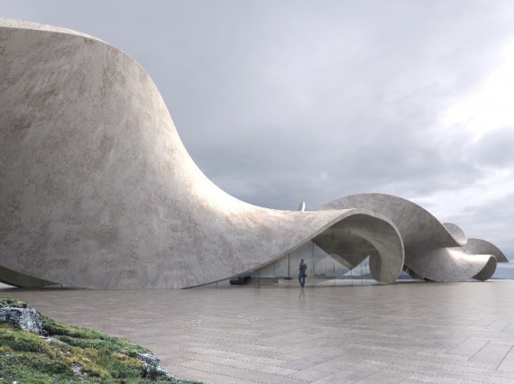 Лондонский дизайнер Энтони Гиббон создал дом в виде бетонной спирали