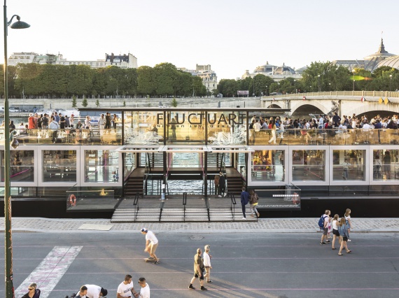 Seine Design построили галерею уличного искусства, в которой течет вода из Сены
