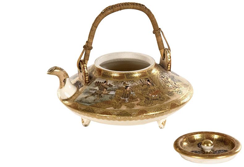 Чайник в стиле Сацума, изготовленный в 1875 году