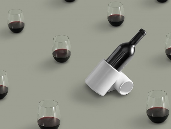Американский дизайнер напечатал уникальную 3D-подставку для бутылки вина