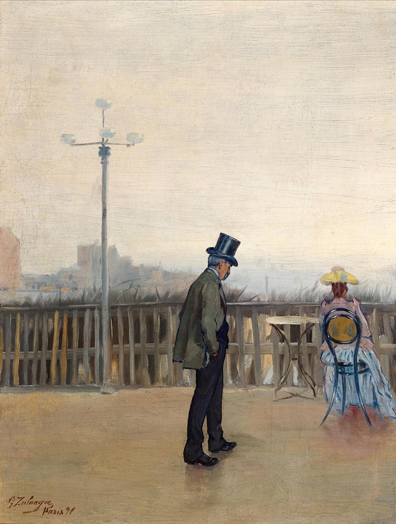 «Мои отец и сестра в Париже» (1891), Игнасио Сулоага