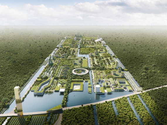 Стефано Боэри создал проект эко-города, похожего на утопию из научной фантастики