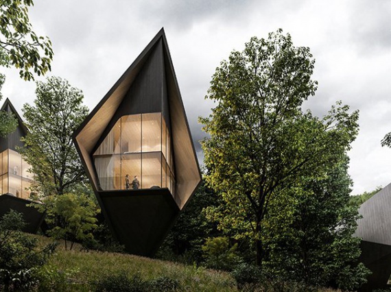 Миланские архитекторы создали «домики на дереве» для отельного комплекса в США