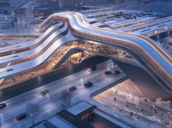 Zaha Hadid Architects построят железнодорожный терминал в Таллине