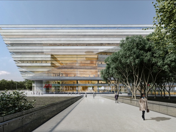 Архитекторы SHL показали проект новой библиотеки в Шанхае