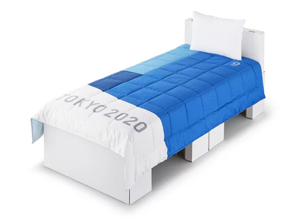 Картонные кровати для участников Олимпиады 2020 в Токио