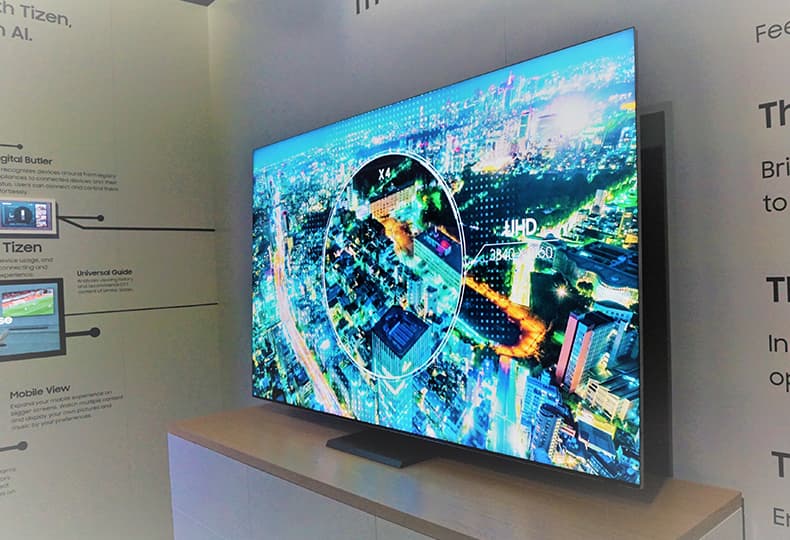 Новый безрамочный телевизор Samsung Q950TS 8K QLED TV