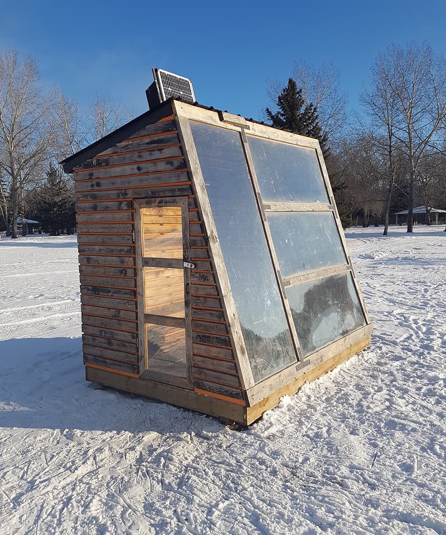 Warming hut, designed by Danielle Soneff