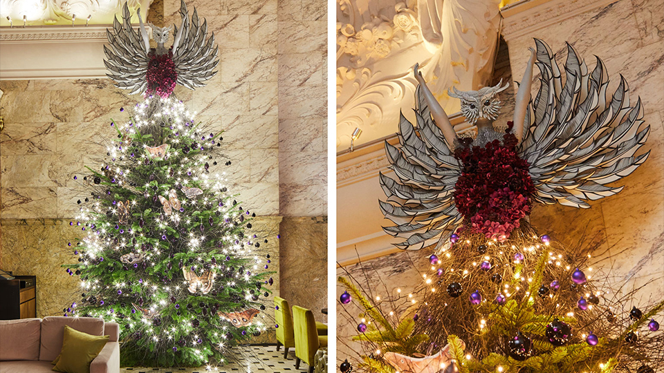 Ель и мистическая женщина-сова, Лондон. Альтернативные елки: как дизайнеры переосмысливают главный символ Нового года
