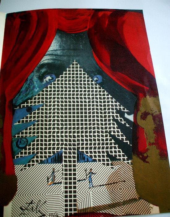 Открытка Сальвадора Дали из серии Рождество, 1964. Сюрреализм Нового года: праздничные открытки Сальвадора Дали
