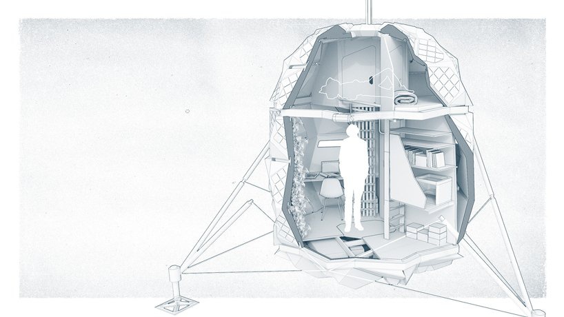 SAGA создала капсулу для жизни на Луне в стиле оригами