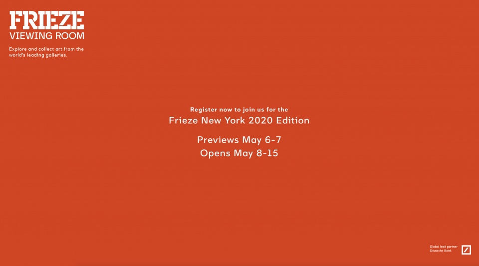 Арт-ярмарка Frieze New York открылась в формате онлайн