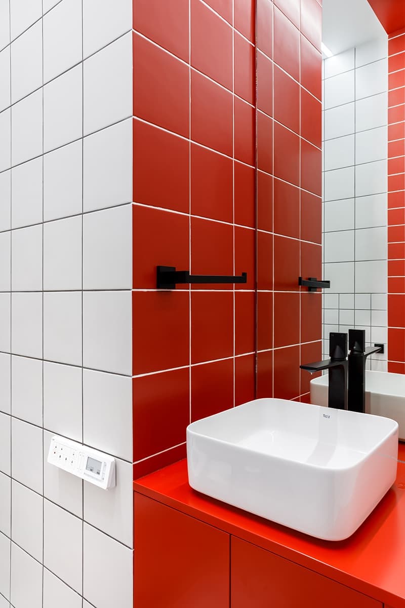 Оммаж Мондриану в московской квартире — проект Рустэма Уразметова