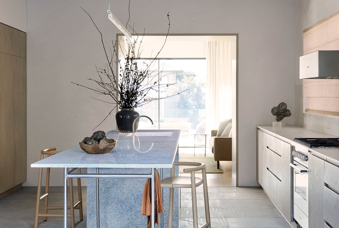 Синяя спальня в честь океана — проект Esoteriko interiors