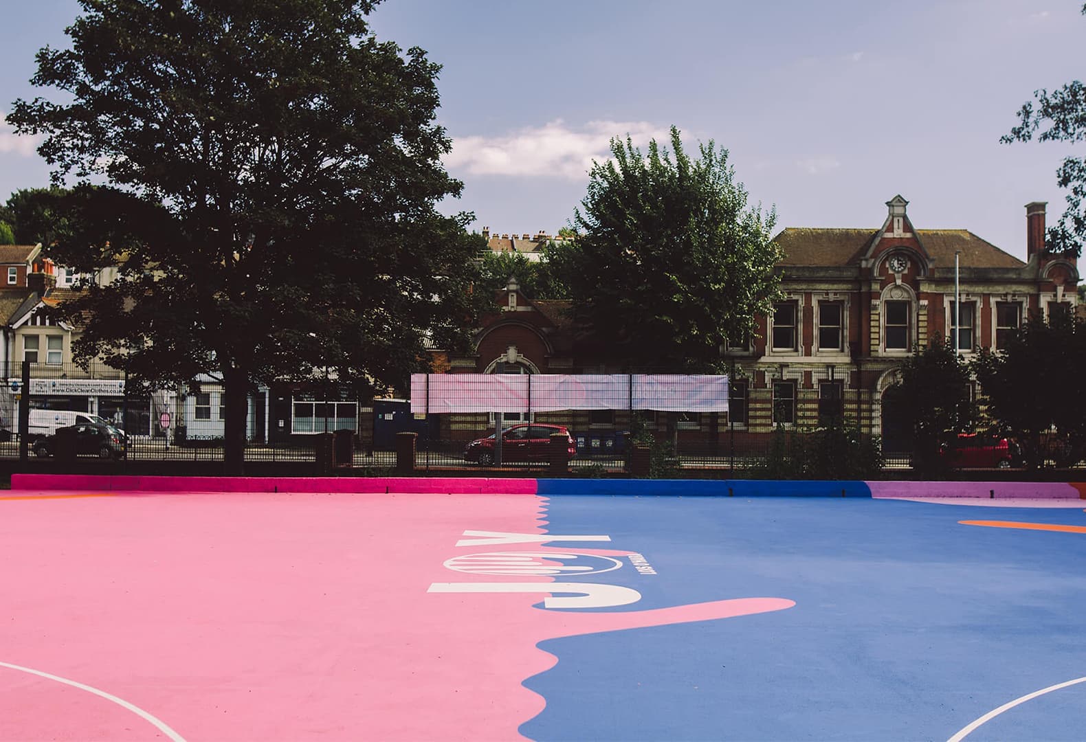 Saunders Park Basketball Court. Брайтон, Великобритания