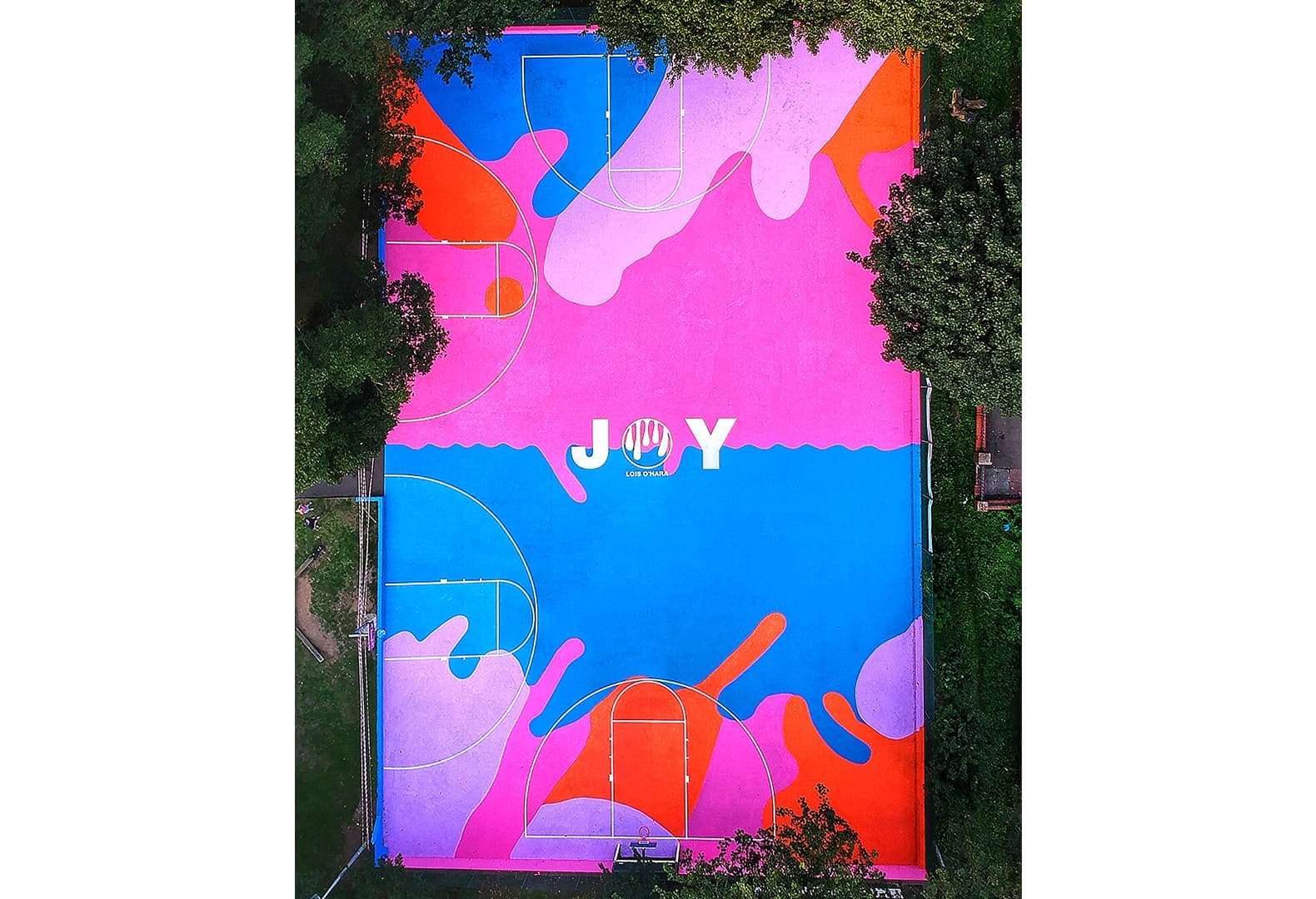 Saunders Park Basketball Court. Брайтон, Великобритания