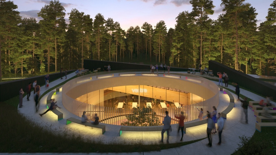 BIG построят самую экологичную мебельную фабрику в норвежском лесу