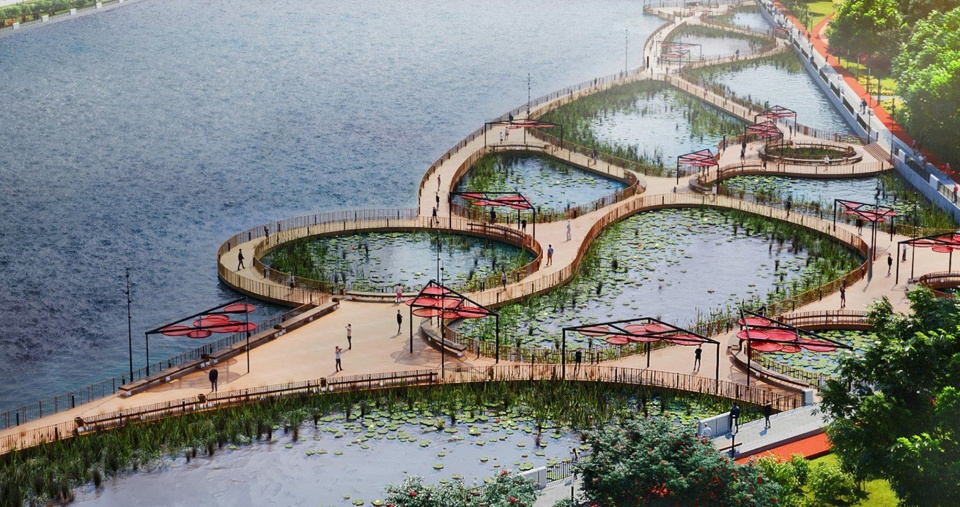 У набережной Марка Шагала в Зиларте появится сад на воде