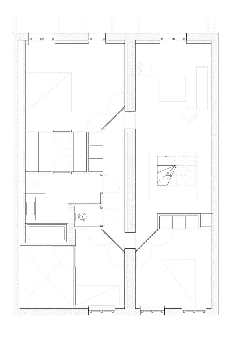 Амстердамская квартира на четырех стальных столпах – проект Unknown Architects