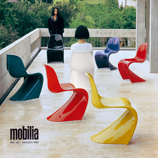 Panton Chair на обложке датского журнала Mobilia, 1967