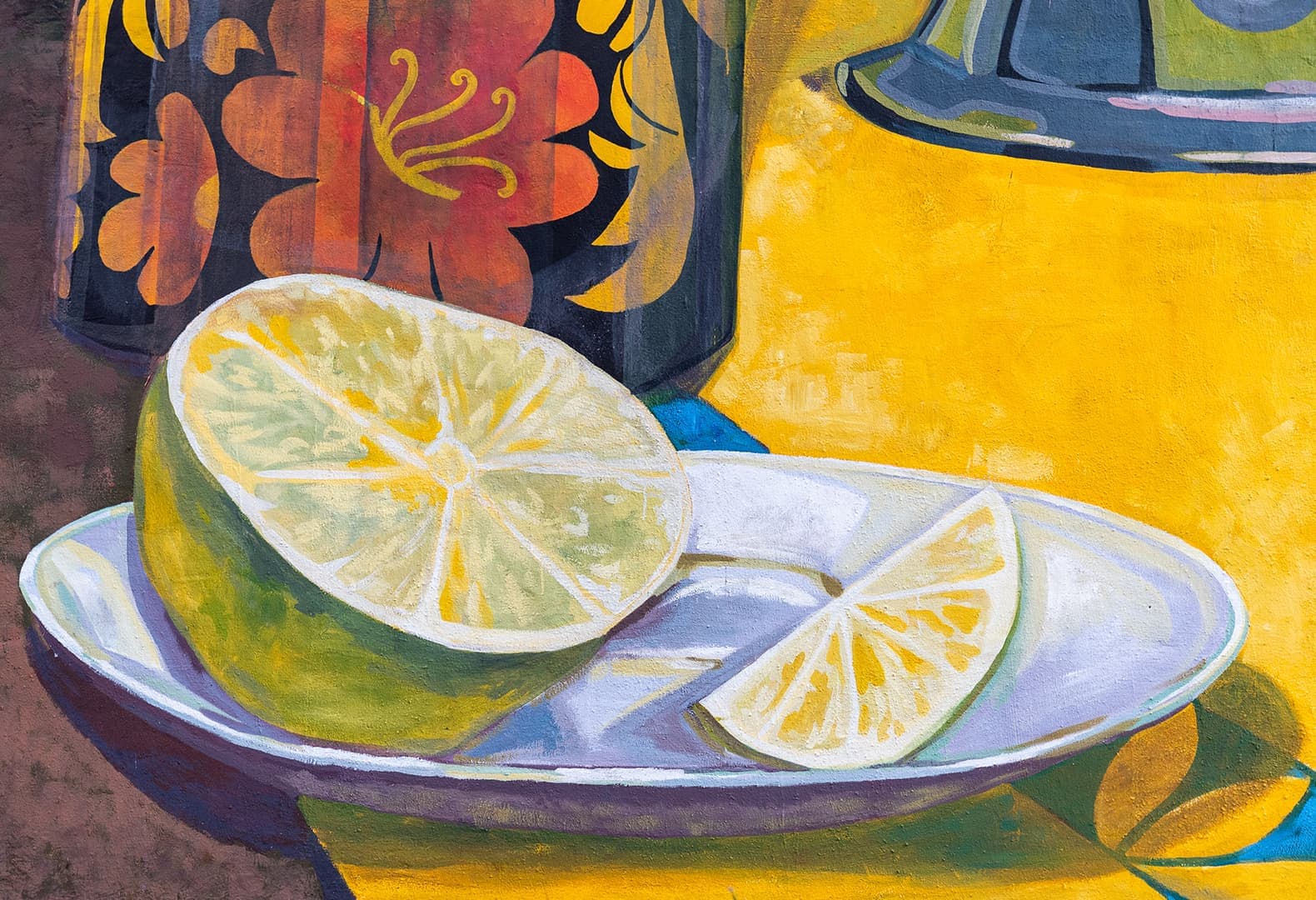 «Натюрморт с чайником и лимоном» Юлия Антонова