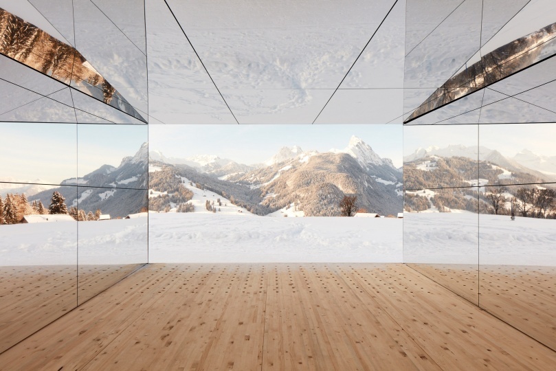 Зеркальный павильон Дуга Эйткена в Альпах