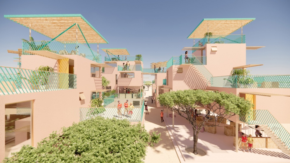 Жюльен Де Смедт и Othalo проектируют модульные дома из переработанного пластика