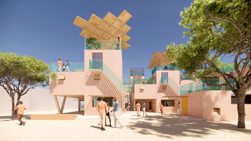 Жюльен Де Смедт и Othalo проектируют модульные дома из переработанного пластика