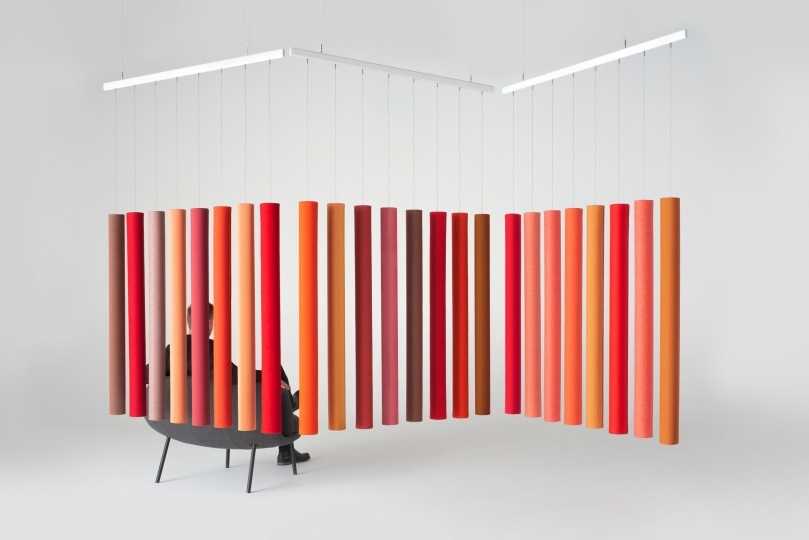 Андреа Руджеро создал акустические панели из переработанного текстиля для Offect