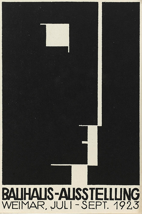 Герберт Байер, линогравюра к выставке Баухаус, 1923