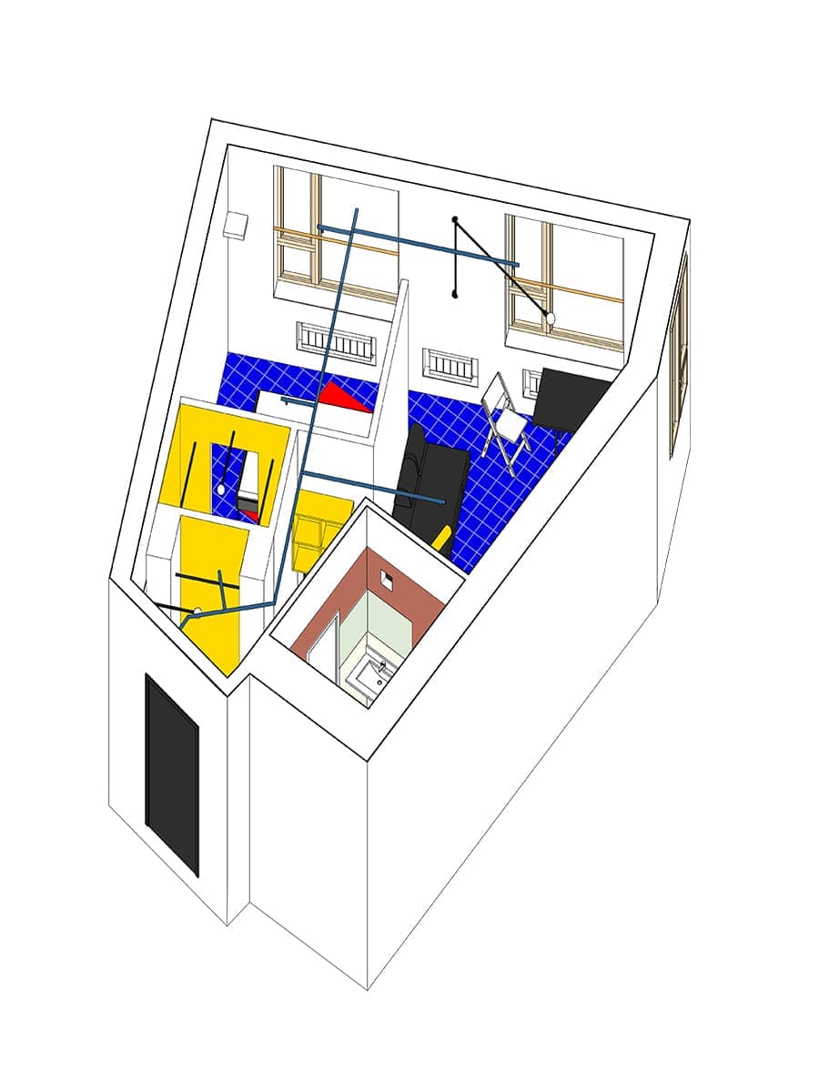 Маленькая квартира в стиле архитектурного модернизма — проект buro5