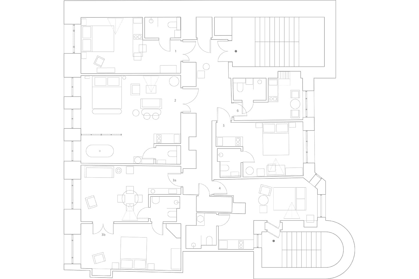 Аутентичный питерский отель в бывшей коммунальной квартире — проект NOMESSPROCESS