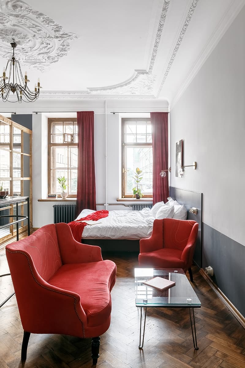 Аутентичный питерский отель в бывшей коммунальной квартире — проект NOMESSPROCESS