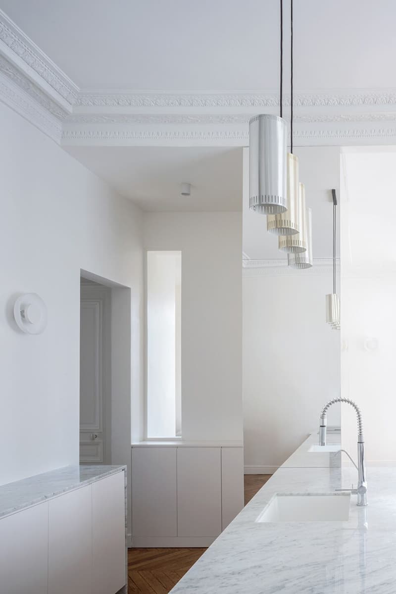 Парижские апартаменты с мраморной отделкой — проект GAPANTE