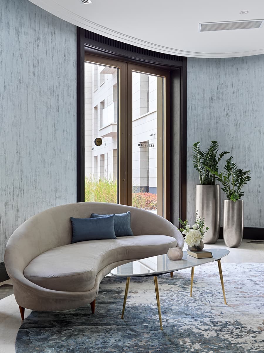 Интерьеры лобби в районе Якиманки — проект Архитектурного бюро Олега Клодта