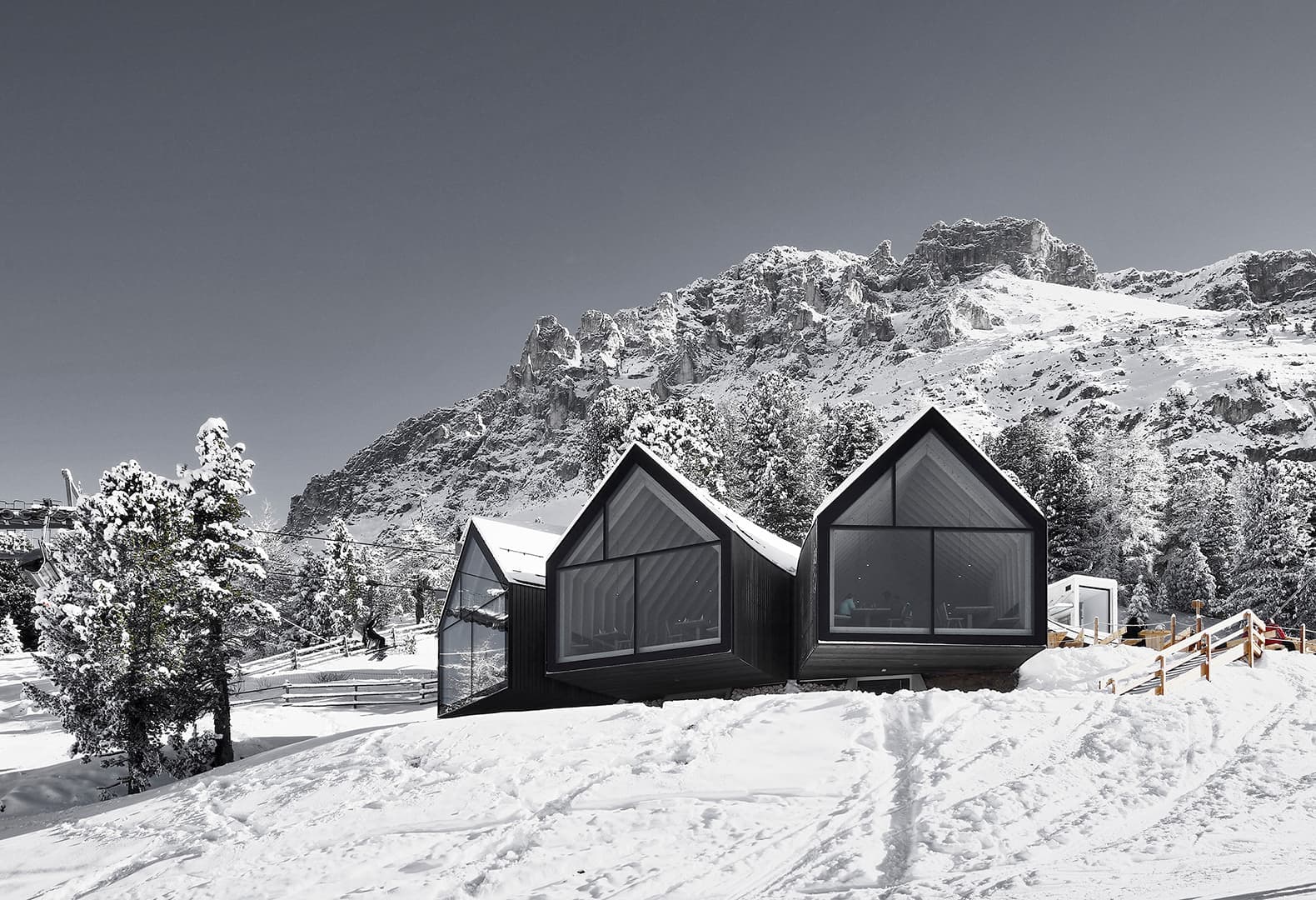 OBERHOLZ MOUNTAIN HUT. Фото: Oskar Da Riz, Jens Rüßmann