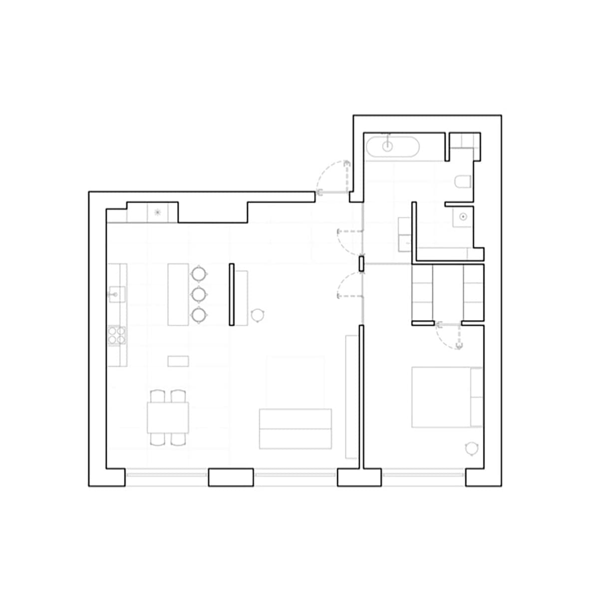 Минималистичная светлая квартира в Санкт-Петербурге – проект студии AKME