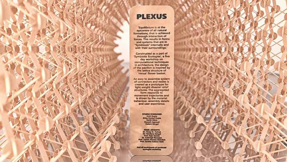 Выставочный павильон Plexus на основе клеточного автомата способствует сокращению отходов
