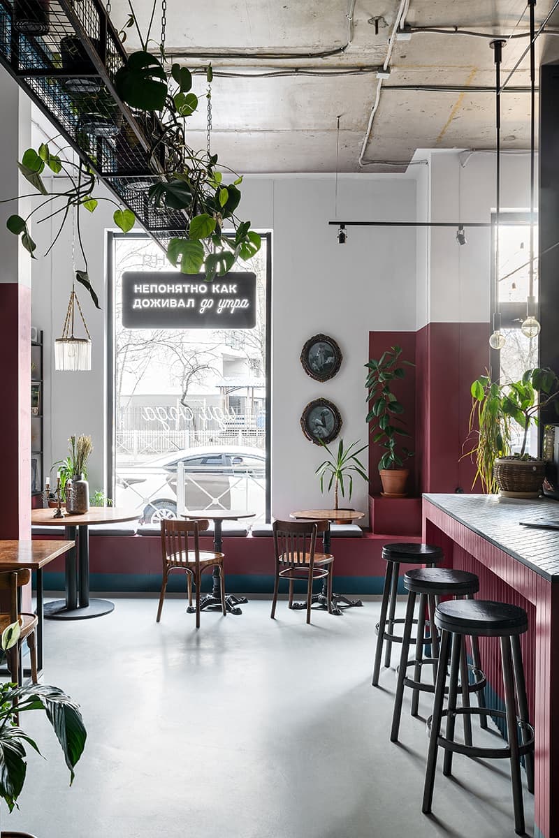 Кофейня с граффити и антикварным декором – проект дизайнера Инги Харисовой