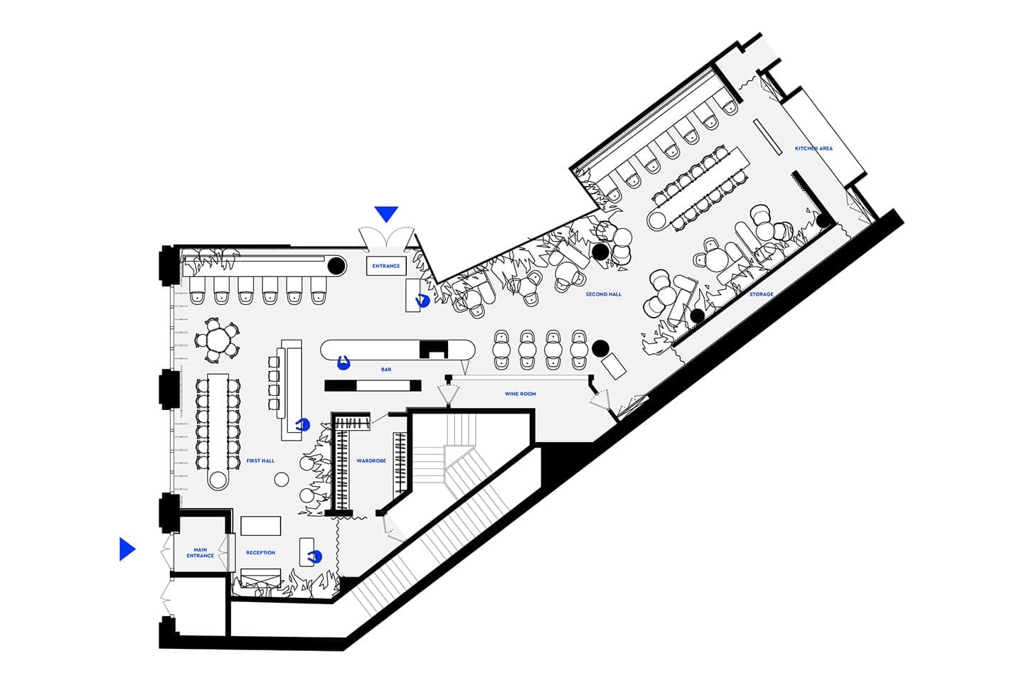 Атмосферное заведение правильного питания – проект DA bureau