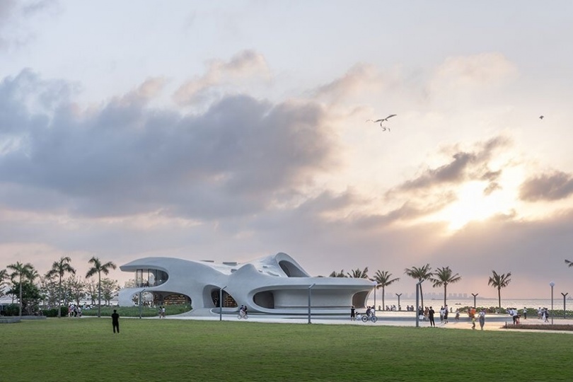 MAD Architects завершили работу над библиотекой Cloudscape of Haikou