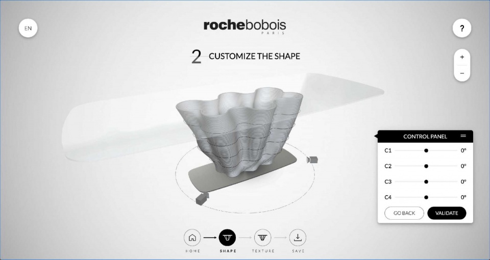 Революция Roche Bobois: новый стол Corail с напечатанным на 3D-принтере бетонным основанием