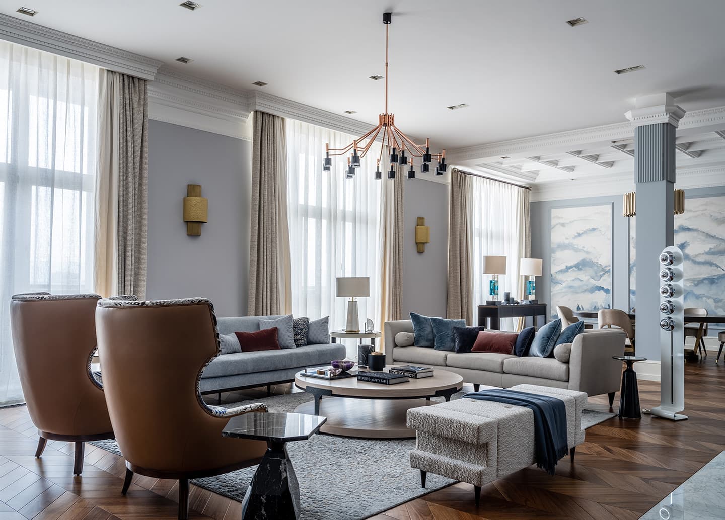 Двухуровневый пентхаус – проект дизайнера Ирины Граве