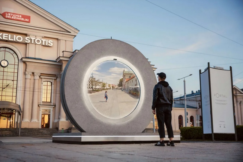 Без ограничений: в Вильнюсе появился портал, соединяющий города