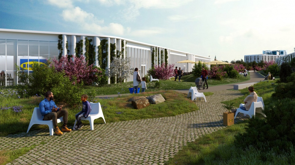 Dorte Mandrup спроектировал магазин ИКЕА в Копенгагене с парком на крыше