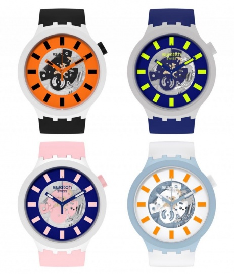 Swatch представил коллекцию часов из нового материала BIOCERAMIC