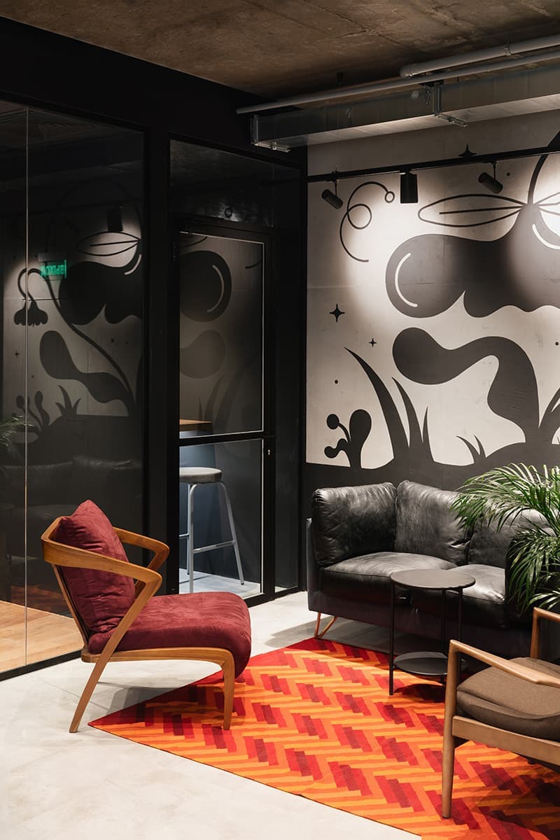 Офис компании Mercuryo.io – проект коллаборации Делателей.Офисов и дизайнера Екатерины Турбиной