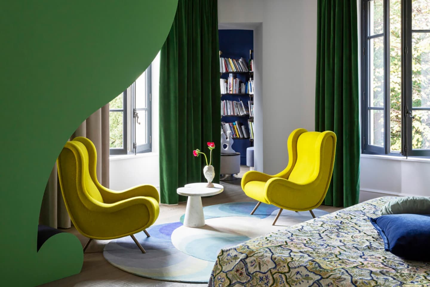 Яркий интерьер в особняке XIX века – проект дизайнера Мари-Лиз Фери