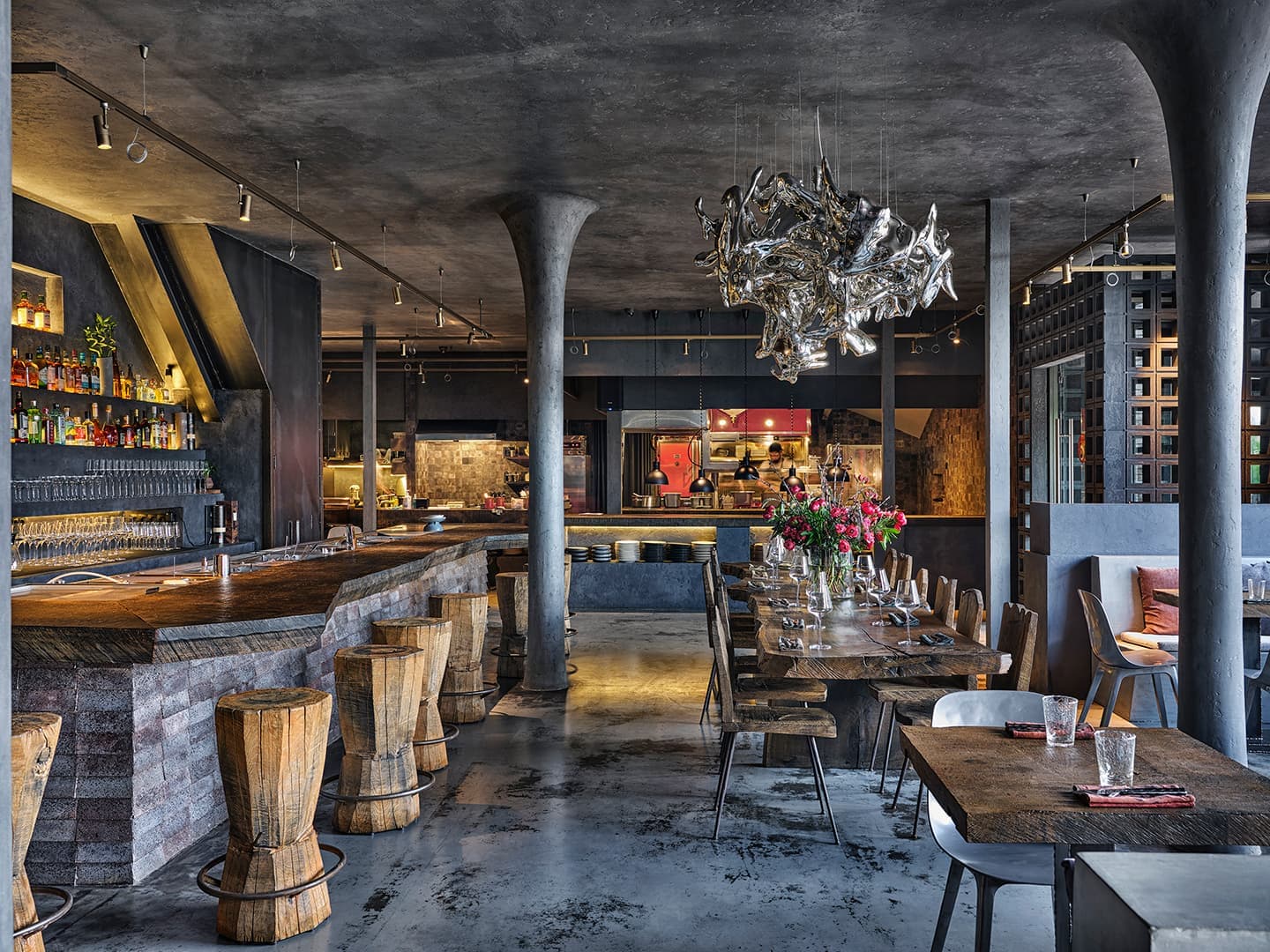 Московский ресторан в стиле ваби-саби – проект бюро NB-Studio